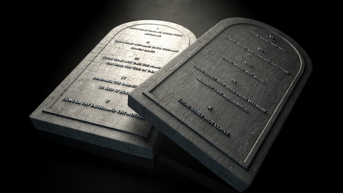 ONLY NINE COMMANDMENTS WERE GIVEN TO CHRISTIANS::THE TEN COMMANDMENTS © allanswart | iStockPhoto.com