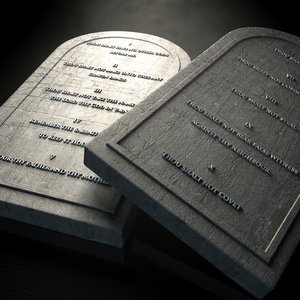 ONLY NINE COMMANDMENTS WERE GIVEN TO CHRISTIANS::THE TEN COMMANDMENTS © allanswart | iStockPhoto.com