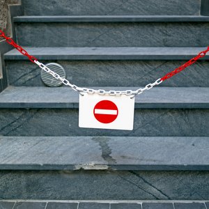 THE LAW OF MOSES DOESN'T APPLY TO GENTILES::NO ENTRY. © Goldfinch4ever | iStockPhoto.com