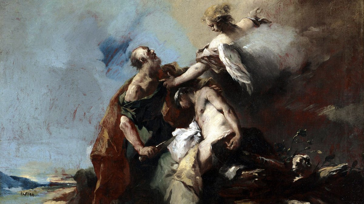 G-D FORBIDS HUMAN SACRIFICE::THE SACRIFICE OF ISAAC - Francesco Guardi (1759) | Wikimedia.org