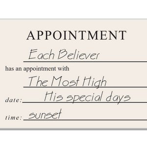  ::AN APPOINTMENT WITH G-D © Brady Stephenson | OneMessianicGentile.com