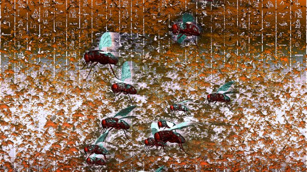 THE PLAGUE OF FLIES © Ted Larson | DigitalArtByTedLarson.net