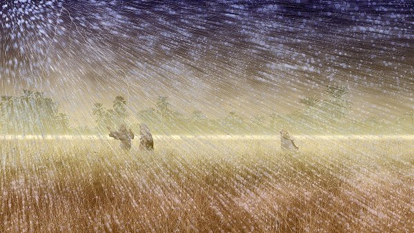 THE PLAGUE OF HAIL © Ted Larson | DigitalArtByTedLarson.net