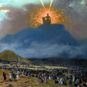 THE THIRTEEN MIDOT::MOSES ON MOUNT SINAI - Jean-Léon Gérôme (1895-1900) | Wikimedia.org
