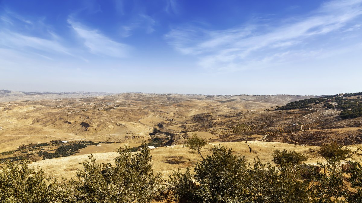 G-D'S COVENANT AT MOAB::THE VIEW FROM MOUNT NEBO © Volkova Natalia | Shutterstock.com