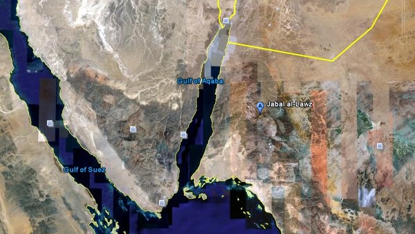 JABEL AL LAWS IN ARABIA © Google Earth | Earth.Google.com