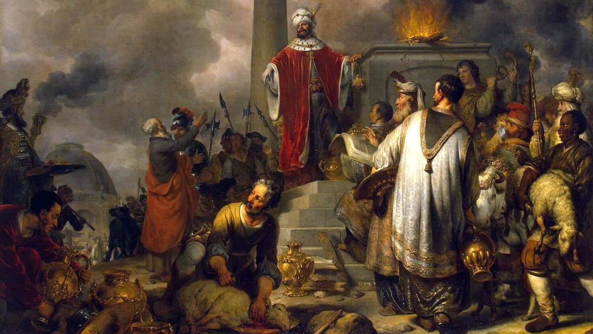 JEROBOAM'S SACRIFICE AT BETHEL - Gerbrand van den Eeckhout (1656) | Wikimedia.org