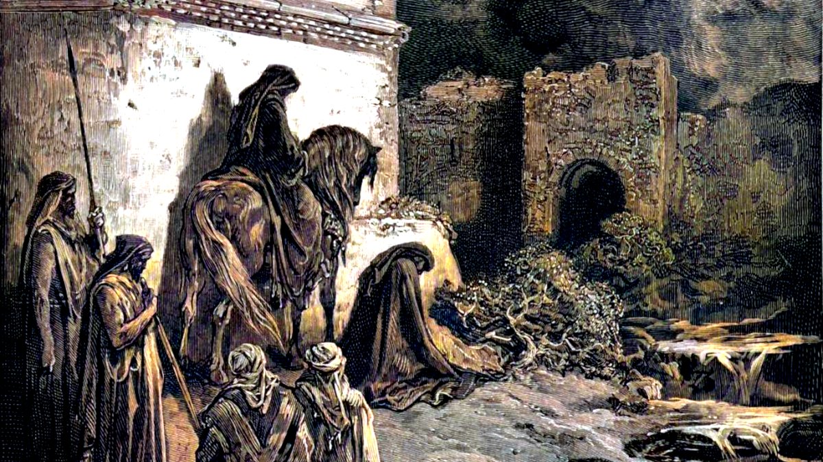 NEHEMIAH VIEWS THE RUINS OF JERUSALEM'S WALLS - Gustav Doré (1866) | Wikimedia.org