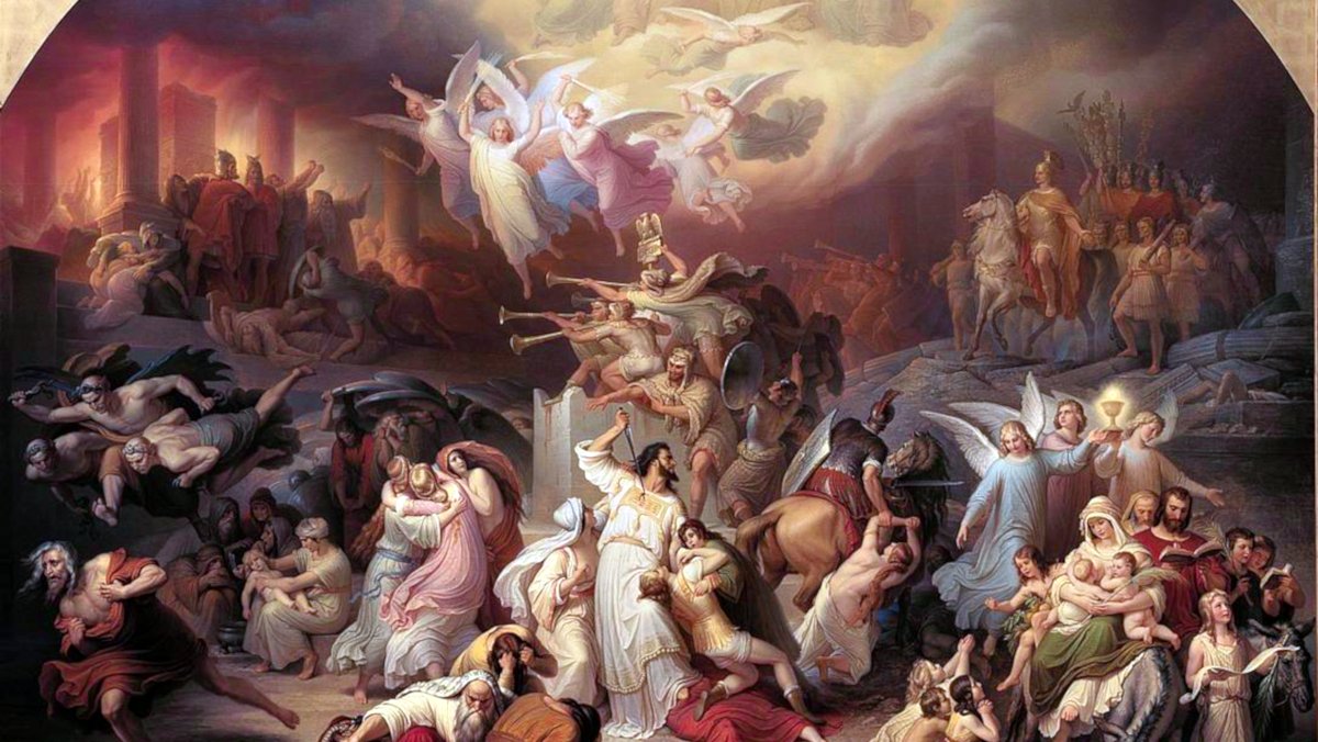 THE DESTRUCTION OF JERUSALEM BY TITUS - Wilhelm von Kaulbach (1849) | Wikimedia.org