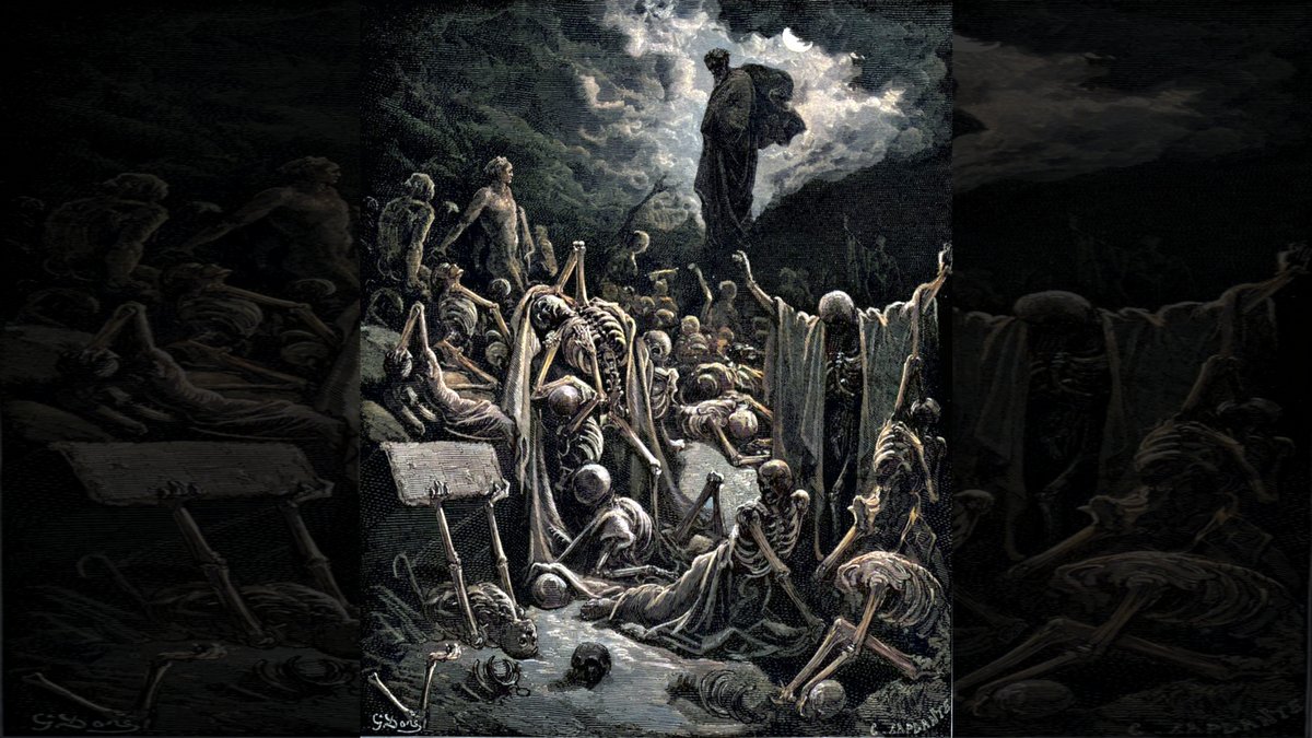 THE VISION OF THE VALLEY OF THE DRY BONES - Gustav Doré (1866) | Wikimedia.org