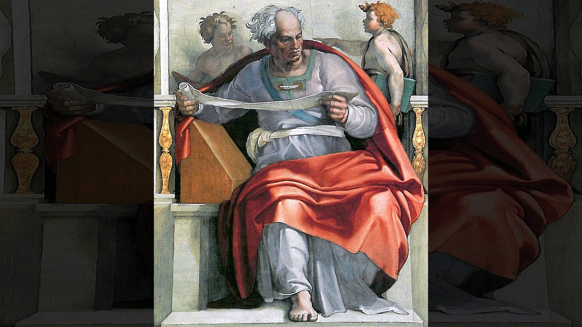 THE PROPHET JOEL - Michelangelo (1512) | WikiArt.org