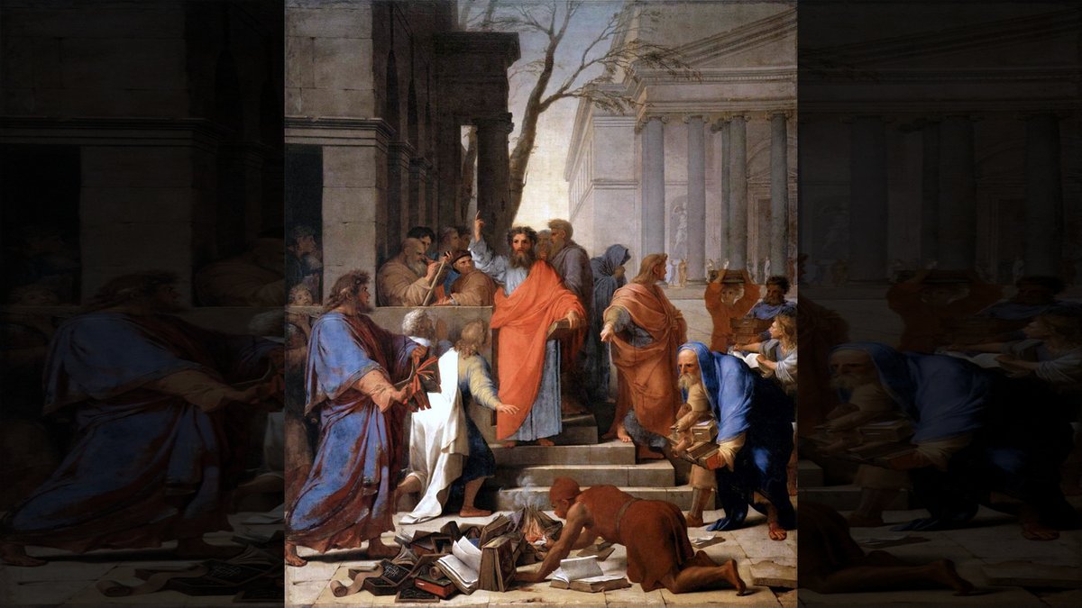 THE PREACHING OF ST PAUL AT EPHESUS - Eustache Le Sueur (1649) | Wikimedia.org