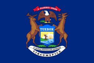 FLAG OF MICHIGAN
