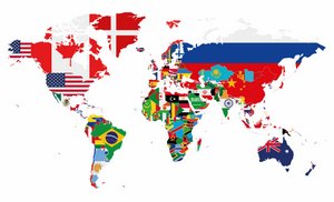 POLITICAL WORLD MAP © asantosg | iStockPhoto.com