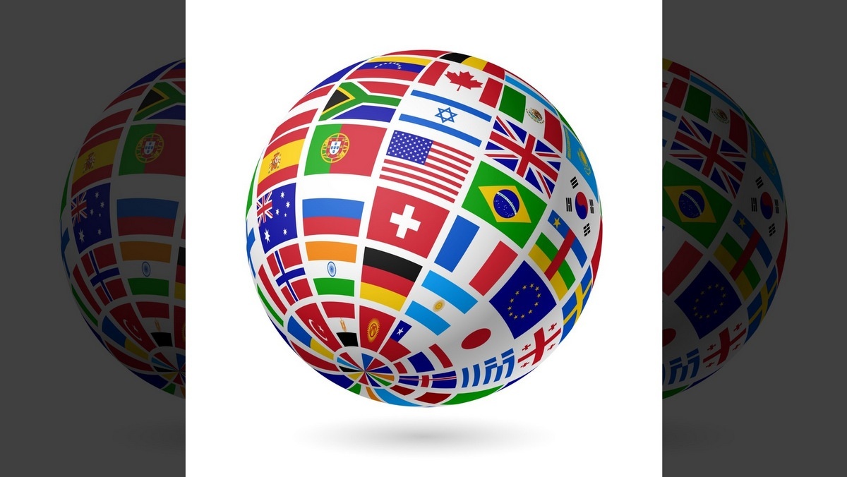 FLAGS GLOBE © Alhovik | Dreamstime.com