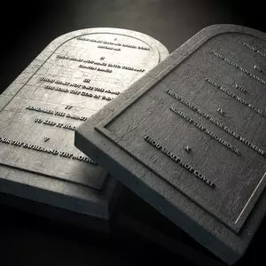 ONLY NINE COMMANDMENTS WERE GIVEN TO CHRISTIANS::THE TEN COMMANDMENTS © allanswart | iStockPhoto.com