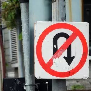 THE CEREMONIAL LAWS WERE ABOLISHED::NO U TURN ROAD SIGN © Ivan_L | FreeRangeStock.com THE CEREMONIAL LAWS WERE ABOLISHED::NO U TURN ROAD SIGN © Ivan_L | FreeRangeStock.com
