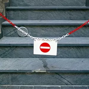 THE LAW OF MOSES DOESN'T APPLY TO GENTILES::NO ENTRY. © Goldfinch4ever | iStockPhoto.com