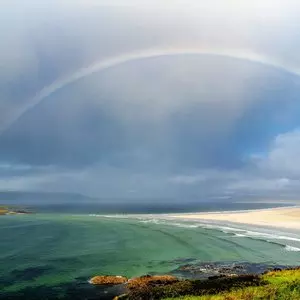 G-D'S COVENANT WITH NOAH::RAINBOW ABOVE NARIN STRAND © Lukassek | Shutterstock.com