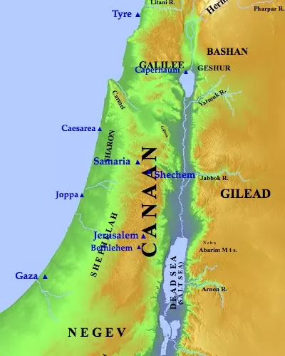 MAP OF ISRAEL © Accordance Maps | Accordance.com