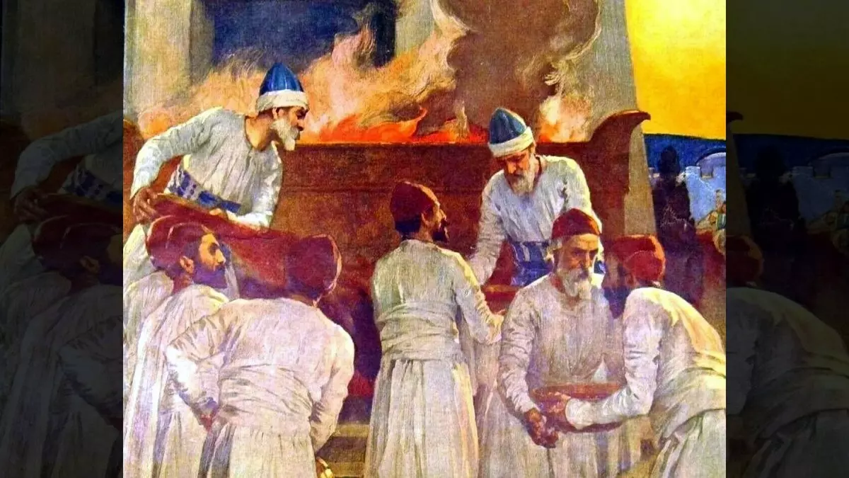 THE SACRIFICES::PRIESTS AND LEVITES AT THE ALTAR © Museon | Google Images