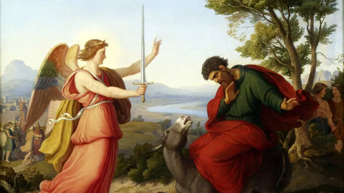 BILEAM UND DER ENGEL - Gustav Jäger (1836) | Wikimedia.org