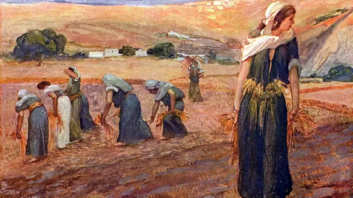 GLEANERS, AS IN DEUTERONOMY - James Tissot (1902) | Wikimedia.org