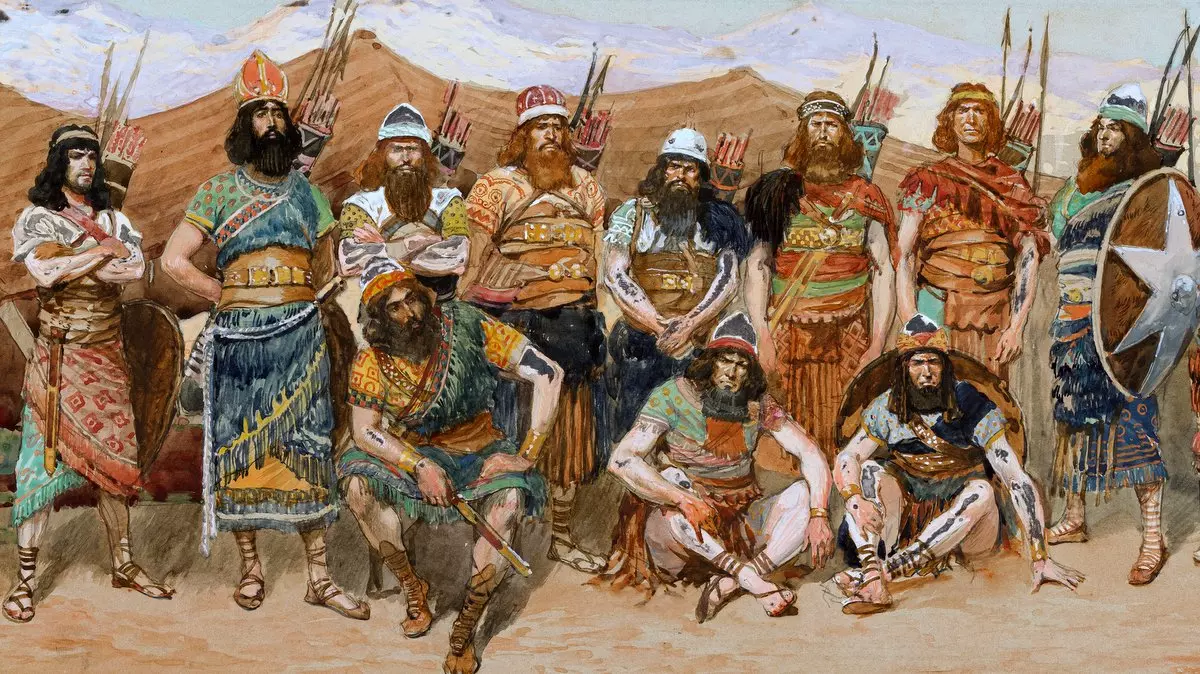 DAVID'S VALIANT MEN - James Tissot (1902) | TheJewishMuseum.org