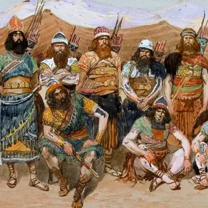 DAVID'S VALIANT MEN - James Tissot (1902) | TheJewishMuseum.org