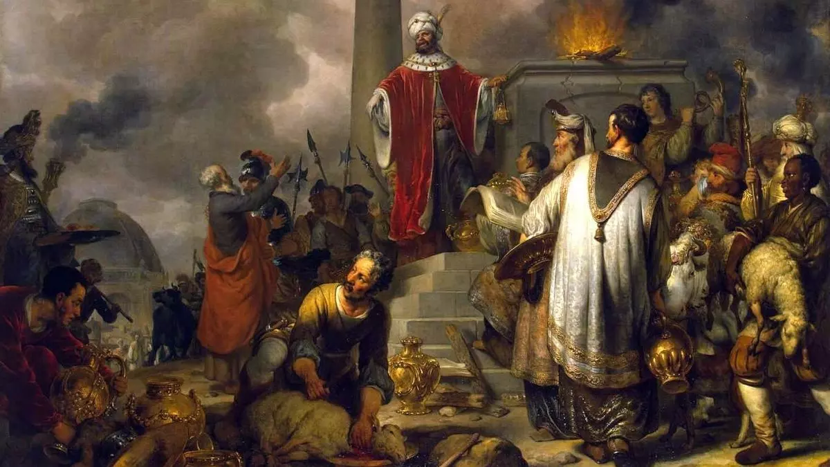 JEROBOAM'S SACRIFICE AT BETHEL - Gerbrand van den Eeckhout (1656) | Wikimedia.org