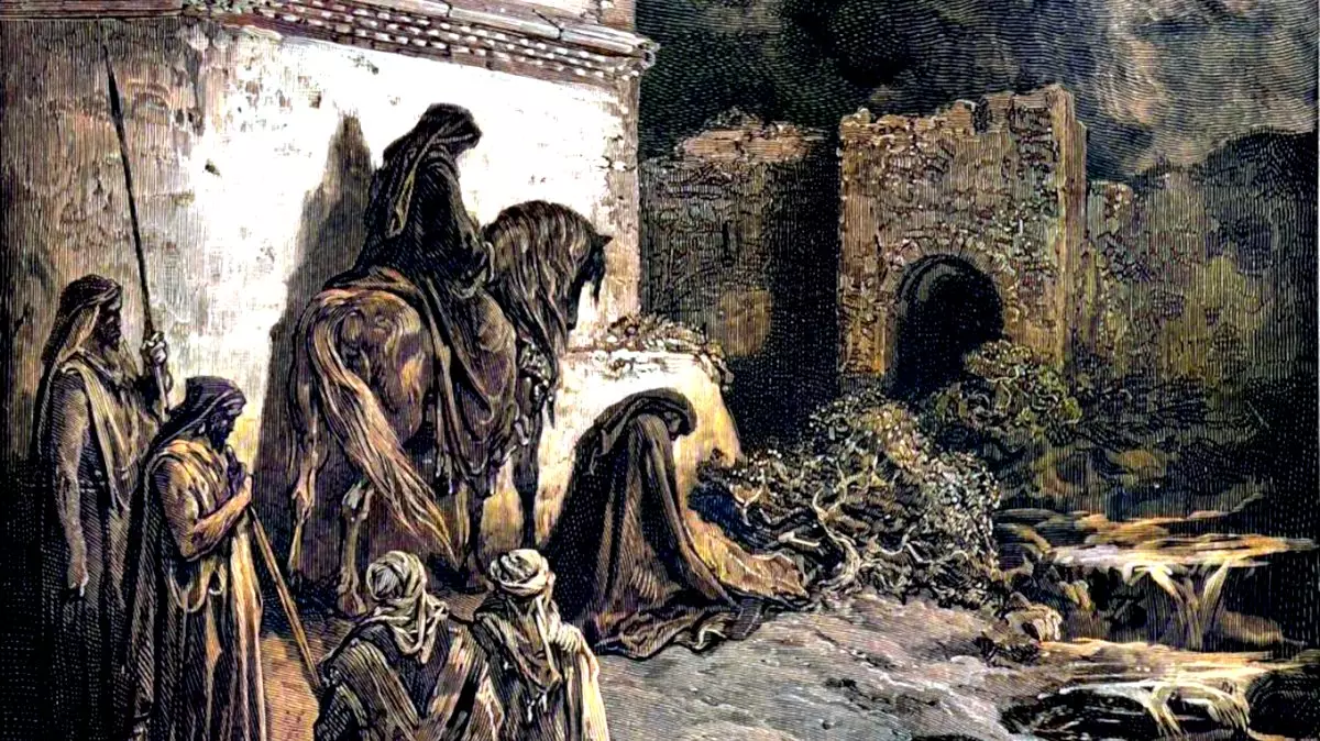NEHEMIAH VIEWS THE RUINS OF JERUSALEM'S WALLS - Gustav Doré (1866) | Wikimedia.org