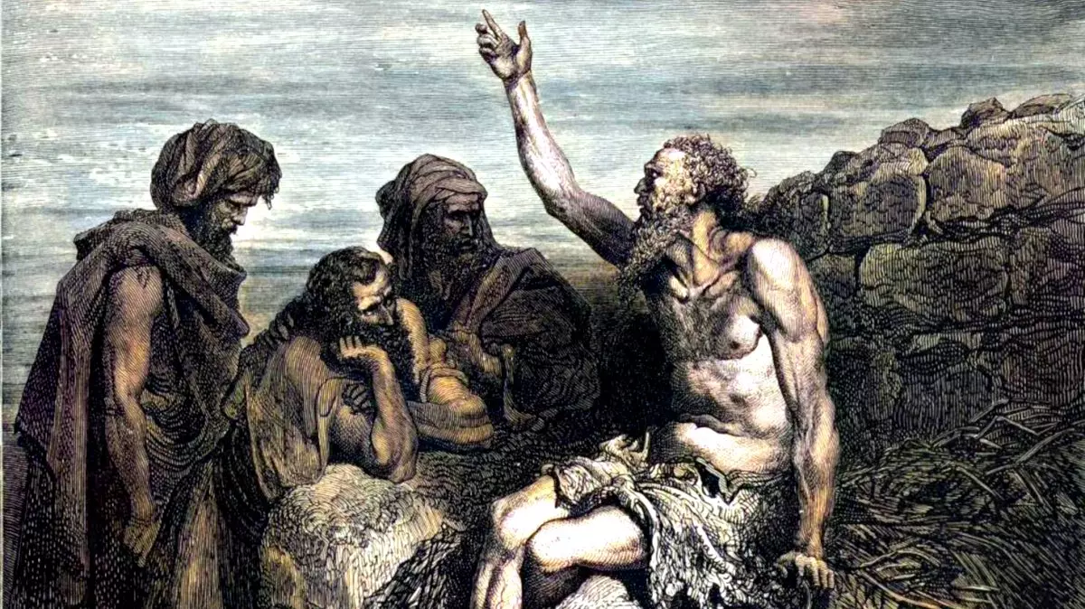 JOB SPEAKS WITH HIS FRIENDS - Gustav Doré (1866) | Wikimedia.org