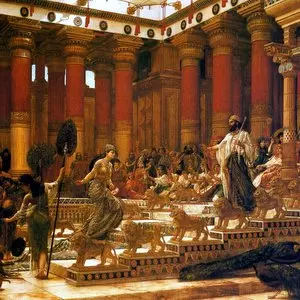 THE VISIT OF THE QUEEN OF SHEBA TO KING SOLOMON - Edward Poynter (1890) | Wikimedia.org