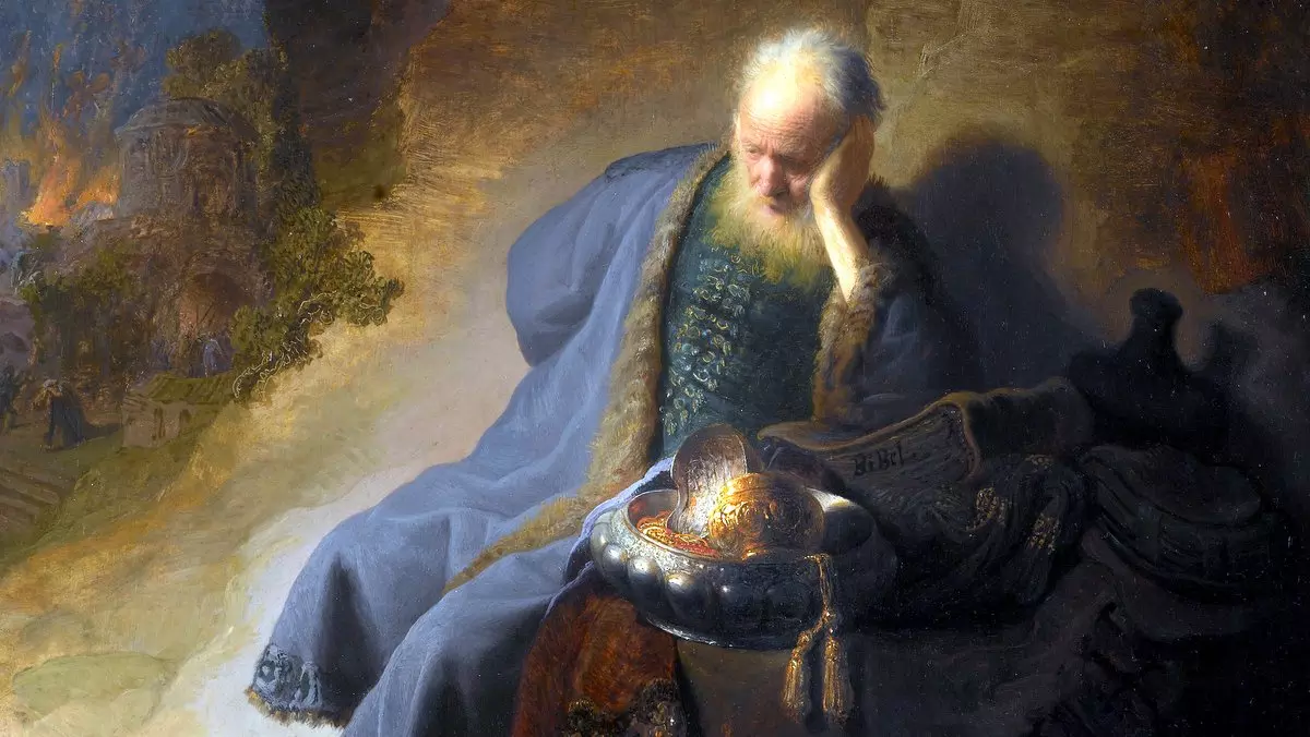 JEREMIAH LAMENTING THE DESTRUCTION OF JERUSALEM - Rembrandt (1630) | Wikimedia.org