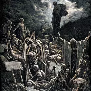 THE VISION OF THE VALLEY OF THE DRY BONES - Gustav Doré (1866) | Wikimedia.org