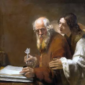 ST. MATTHEW AND THE ANGEL - Karel van der Pluym (1660) | Wikimedia.org