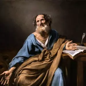 SAINT MARK THE EVANGELIST - Valentin de Boulogne (1620) | Wikimedia.org