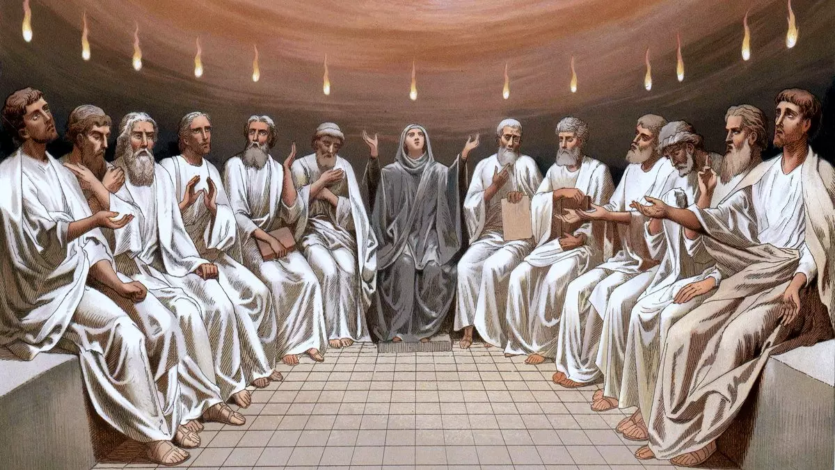 PENTECOST. THE DESCENT OF THE HOLY SPIRIT. © ruskpp | DepositPhotos.com