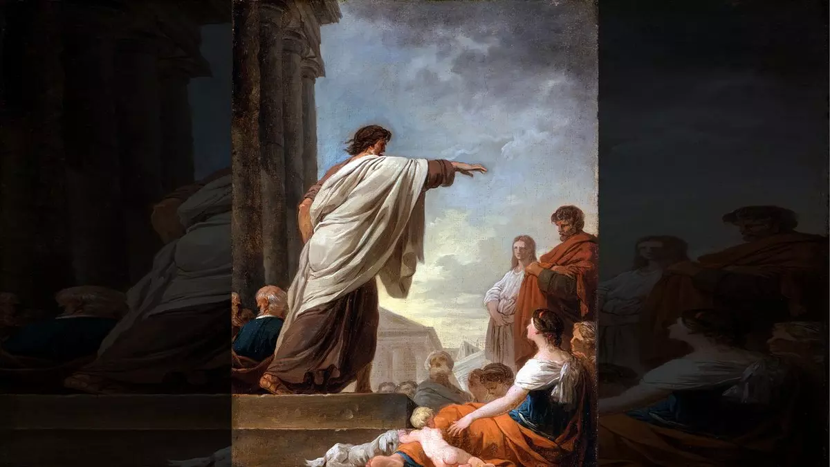 THE PREDICATION OF SAINT PAUL - Joseph-Benoît Suvée (1779) | Wikimedia.org