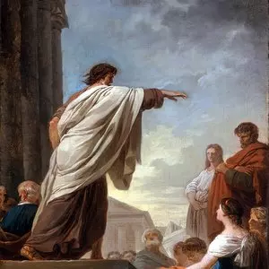 THE PREDICATION OF SAINT PAUL - Joseph-Benoît Suvée (1779) | Wikimedia.org