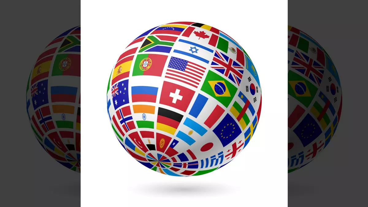 FLAGS GLOBE © Alhovik | Dreamstime.com