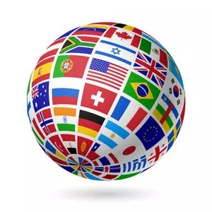 FLAGS GLOBE © Alhovik | Dreamstime.com
