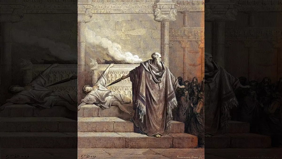 1 Maccabees 2::MATTATHIAS AND THE APOSTATE - Gustav Doré (1866) | Wikimedia.org