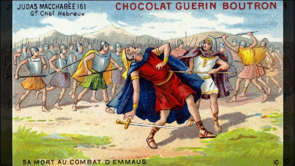 1 Maccabees 9::THE DEATH OF JUDAS MACCABEES AT EMMAUS - French School (unk) | Google Images