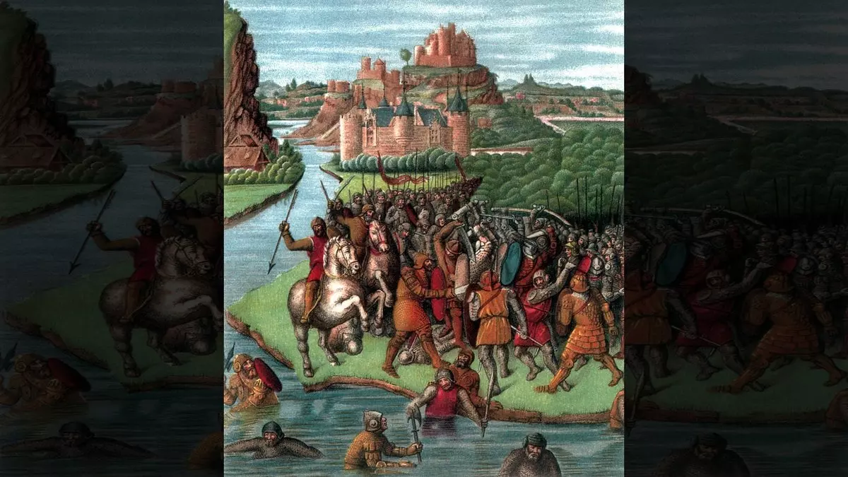 1 Maccabees 10::BATTLE BETWEEN THE MACCABEES AND THE BACCHIDES - Jean Fouquet (1470) | WikiArt.org