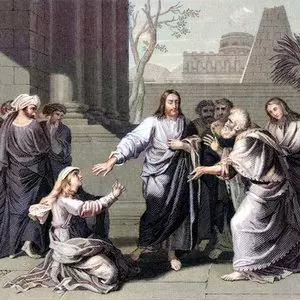 The Miracles of Yeshua::CHRIST WITH THE SYRO-PHOENICIAN WOMAN - Dirk Jurriaan Sluyter (1886) | Wikimedia.org The Miracles of Yeshua::CHRIST WITH THE SYRO-PHOENICIAN WOMAN - Dirk Jurriaan Sluyter (1886) | Wikimedia.org