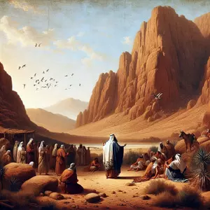 BEHAR::AND THE LORD SPOKE UNTO MOSES AT MOUNT SINAI © AI | Bible.art BEHAR::AND THE LORD SPOKE UNTO MOSES AT MOUNT SINAI © AI | Bible.art