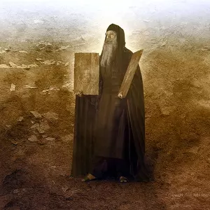 MOSES DESCENDING MT. SINAI © Ted Larson | DigitalArtByTedLarson.net