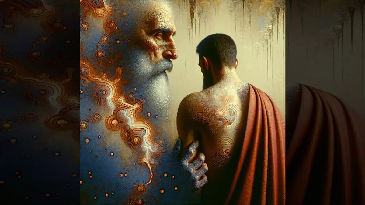 METZORA::THE PRIEST SHALL PRONOUNCE HIM UNCLEAN © AI | Bible.art