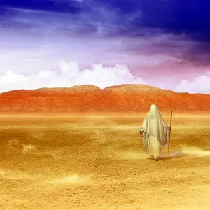 FLIGHT TO MIDIAN © Ted Larson | DigitalArtByTedLarson.net